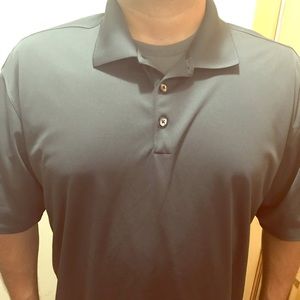 Black nike golf polo  shirt athletic s xLarge